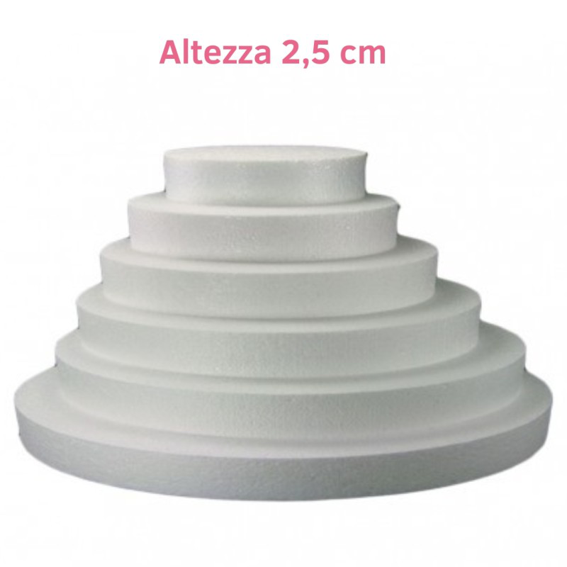 POLISTIROLO DISCO H 2.5 CM. x D.45
