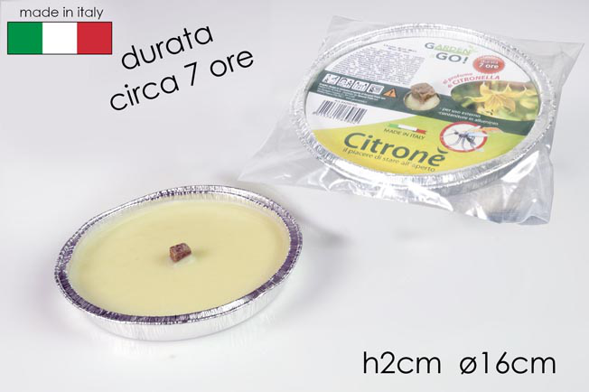 CITRONELLA IN CONTENITORE ALLUMINIO DIAMETRO CM.16 940901B GENERAL