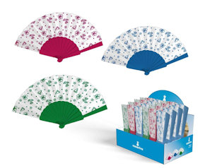 VENTAGLIO ECONOMICO SENZA MERLETTO COLOR CM.27x20x26 KASAVIVA