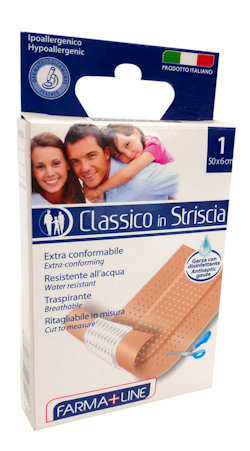 MEDICAZIONE CEROTTI CLASSICI STRISCIA 50x6CM. FARMALINE
