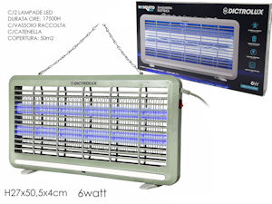 PROTEZIONE MOSQUITO KILLER CM.50x4xH.27 6W 809605 GENERAL