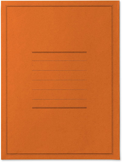 CARTELLA IN CARTONCINO SENZA LEMBI 200gr. ARANCIO PEZZI 100