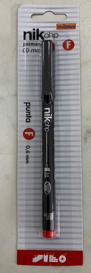 PENNARELLO NIKOFFICE PUNTA F ROSSO SU BLISTER