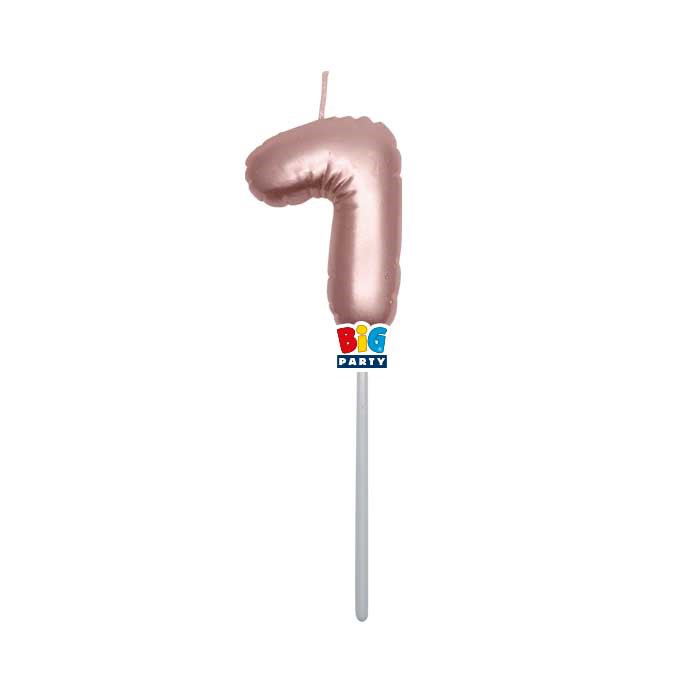 CANDELINA CERA BALLON CM.13 ROSE GOLD METAL N.7 BIGPARTY