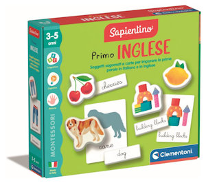 SAPIENTINO MONTESSORI PRIMO INGLESE 3-5 ANNI 16868 CLEMENTONI