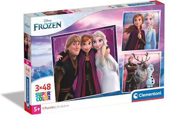 PUZZLE 3x48 FROZEN SQUARE SUPERCOLOR 25306 CLEMENTONI