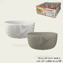 INSALATIERA IN CERAMICA CM.D.24 2 COLORI IN SCATOLA ARCA