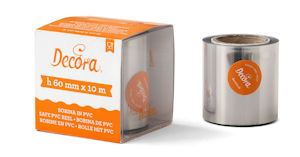 BOBINA IN PVC PER ALIMENTI 10x H. 60 MM DECORA