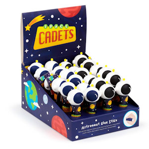 COLLA STICK CON COPRI COLLA TESTA ASTRONAUTA PUCK PEZZI 24