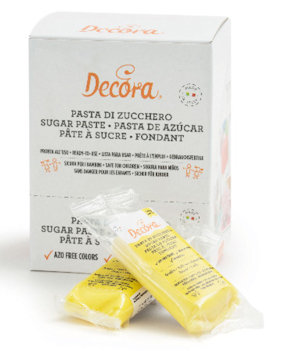 PASTA DI ZUCCHERO 100G. GIALLA DECORA