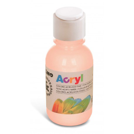 TEMPERA ACRILICA IN FLACONE DA 125ML. ROSA ALBICOCCA PRIMO