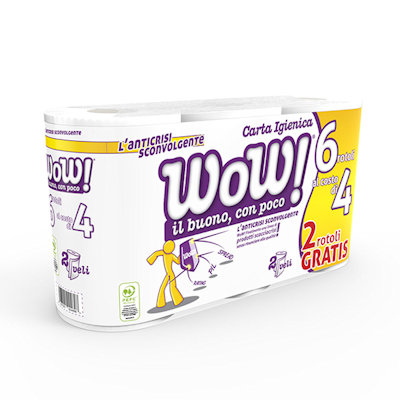 CARTA IGIENICA WOW 6 ROTOLI 2 VELI