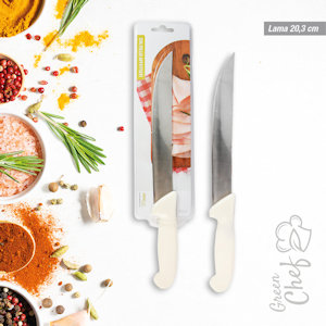COLTELLO PER AFFETTATI LAMA ACCIAIO CM.20 IDEA'S