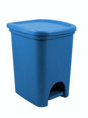 SPAZZATURA PATTUMIERA CON PEDALE 18LT. COLORS BLU CM.26,5x32x38,5 BELLI E FOR