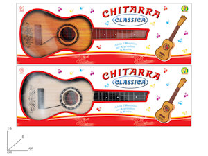 CHITARRA CLASSICA CM.55 COLOR LEGNO MAZ.