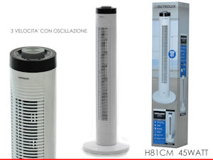 VENTILATORE A COLONNA CM.81 BIANCO 3 VELOCITA' CON OSCILLAZIONE 586165 DICTROLUX
