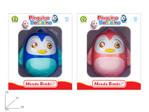 BABY GIOCO PINGUINO DONDOLINO MONDO BIMBI CM.15x19 MAZ.
