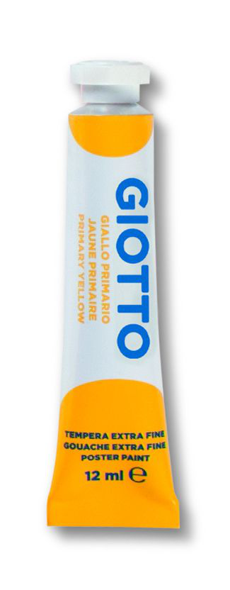 TEMPERA IN TUBETTO 12ML. 02 GIALLO PRIMARIO GIOTTO PEZZI 6