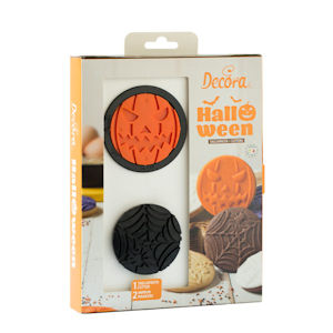 HALLOWEEN ACCESSORI DOLCI TAGLIAPASTA E MARCATORI CON.3PZ. DECORA