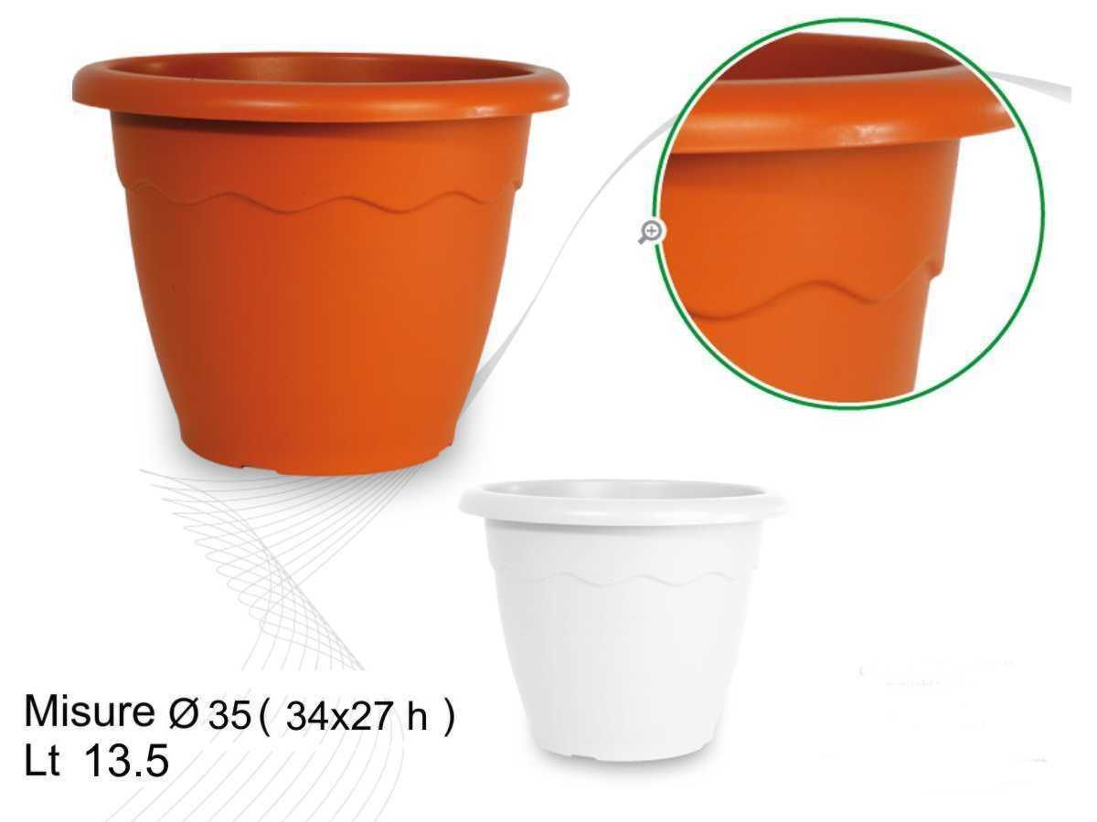 VASO IN PLASTICA VULCANO D.35 (CM.34x27H) DUPLAST