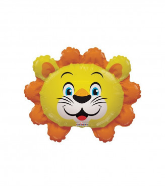 PALLONCINO MYLAR SAGOMA ANIMALETTO TESTA LEONCINO MINISHAPE ROCCA