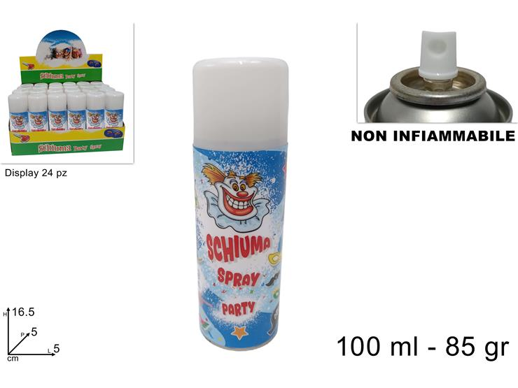 SCHERZO SCHIUMA IN BOMBOLETTA DA 100ML. 83GR. NON INFIAMMABILE