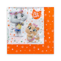 44 GATTI TOVAGLIOLI IN CARTA CM.33x33 CONF.20PZ.
