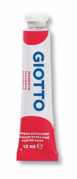 TEMPERA IN TUBETTO 12ML. 10 ROSSO MAGENTA GIOTTO PEZZI 6