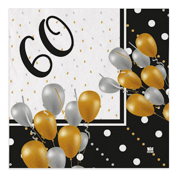 60 ANNI PRESTIGE TOVAGLIOLI CM.33x33 CONF.20PZ. BIGPARTY