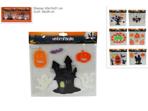 HALLOWEEN VETROFANIE IN BUSTINA DUESSE