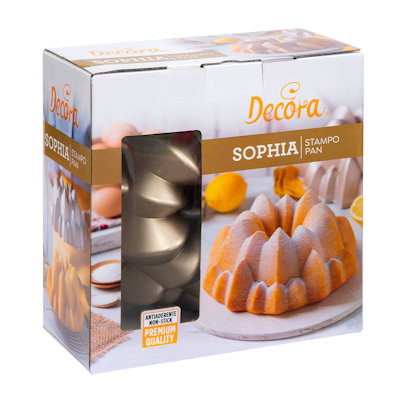 STAMPO SOPHIA IN ALLUMINIO PRESSOFUSO CM.24xH.10 DECORA