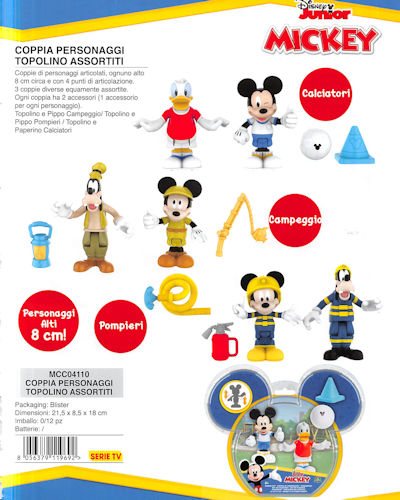 MICKEY PERSONAGGIO COPPIA CM.8 MCC04110