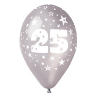 FESTA 25° ANNIVERSARIO PALLONCINI ALL AROUND D.12 CM.30 CONF.100PZ. DIMAV