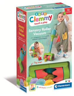 CLEMMY COSTRUZIONI SENSORIALI ASPIRAPOLVERE CONTENITORE 12 + MESI 17975 CLEMENTO