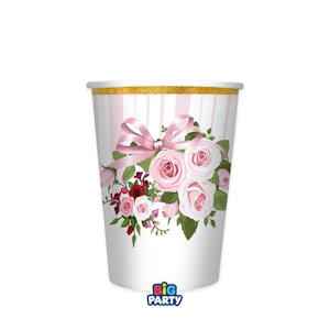 GENERICO ROSE BLOSSOM BICCHIERI CC.250 CONF.6PZ. BIGPARTY