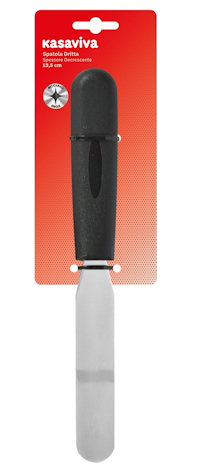UTENSILE SPATOLA DRITTA IN ACCIAIO CM.13,5 KASAVIVA