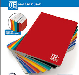 QUADERNONE 80GR. 96FF. BROSSURATO QUADRETTO 5 M NO MARGINE ONE COLOR PEZZI 5