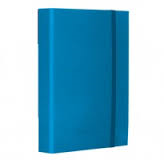 CARTELLA IN CARTONCINO CON ELASTICO LARGO CM.25x35 DORSO 3 BLU NIKOFFICE