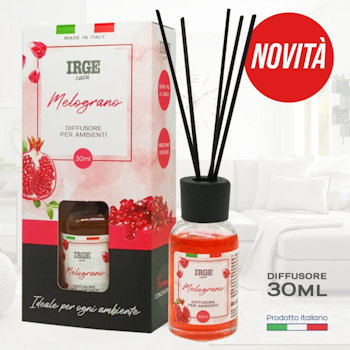 DEODORANTE AMBIENTE LIQUIDO CON BASTONCINI 30 ML. MELOGRANO IRGE