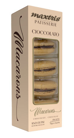 MACARONS CONF.5PZ. CIOCCOLATO MARRONE