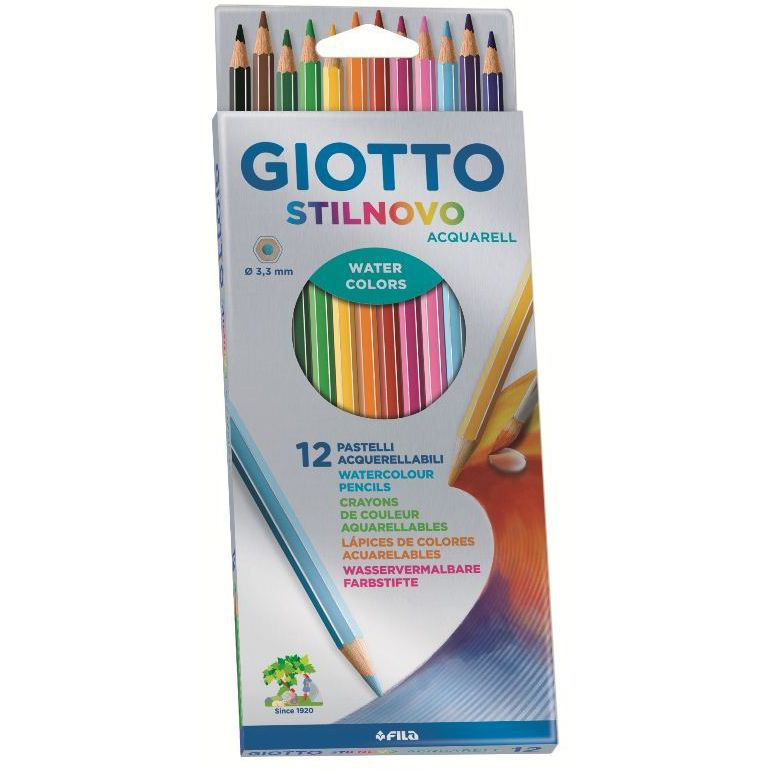 PASTELLI STILNOVO ACQUARELLABILI DA 12 GIOTTO