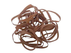 ELASTICI A FETTUCCIA IN PARA MARRONE CONF.1KG. D.150 NIKOFFICE