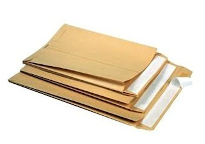 BUSTA DI CARTA AVANA A SACCO CON SOFFIETTO CM.25x35 CONF. 10 pz.