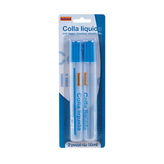 COLLA LIQUIDA NIKOFFICE 50ML. CONF. 2PZ. SU BLISTER NIKOFFICE