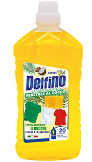 LAVATRICE LIQUIDO ANCHE A MANO 1LT. DELFINO VEGETALE AL COCCO