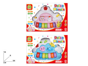 PRIME ATTIVITA' PIANOLA BABY LUCI E SUONI CM.26x18 MAZ.