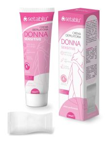 CREMA CORPO SETABLU DEPILATORIA DONNA SENSITIVE TUBETTO 100ML CON SPATOLA SETABL