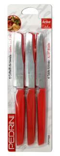 POSATE COLTELLO DA TAVOLA CONF.6 PZ. ROSSI PEDRINI