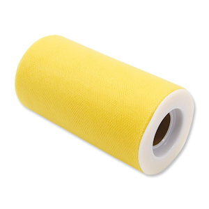 ROTOLO TULLE H.CM.12.5 x 25 MT. GIALLO ZAFFERANO BIGPARTY