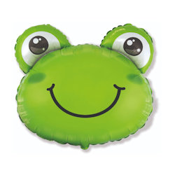 PALLONCINO MYLAR SAGOMA ANIMALETTO TESTA DI RANA SUPERSHAPE ROCCA
